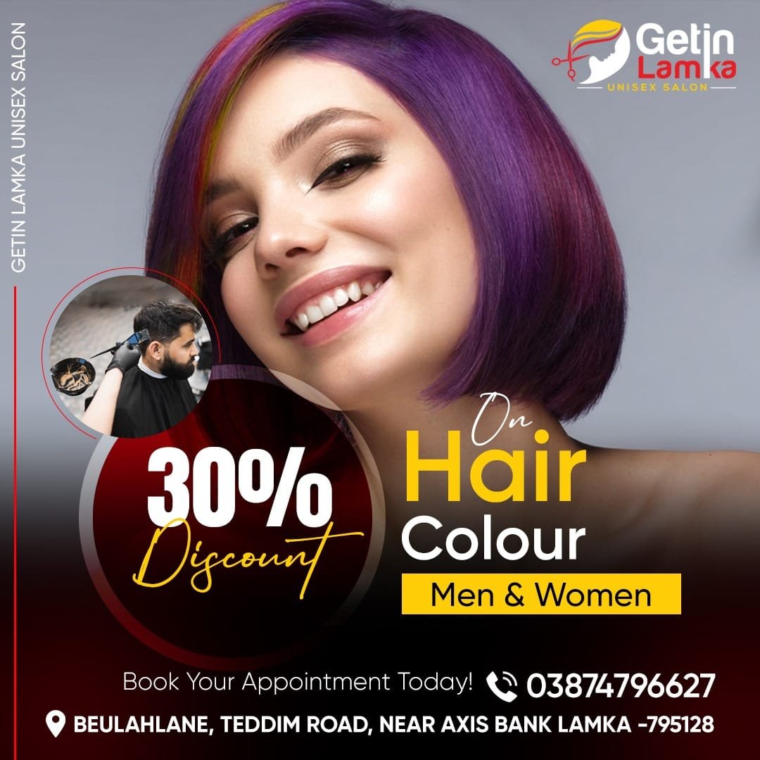 You are currently viewing Hair Colouring Offer @Getinlamka Unisex Salon & Academy