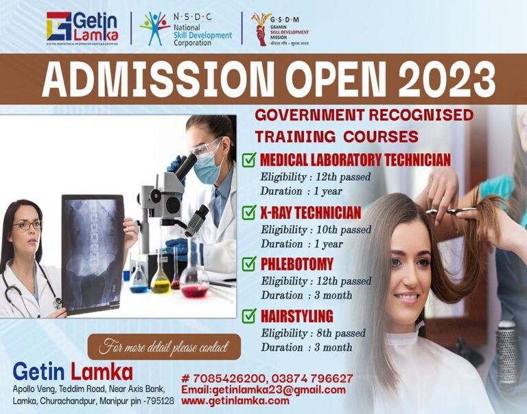 Admission Open | Govt.Recognised Training Centre | Get in Lamka