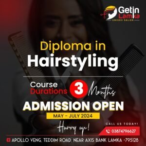 Admission open | Hairstyling courses 3months