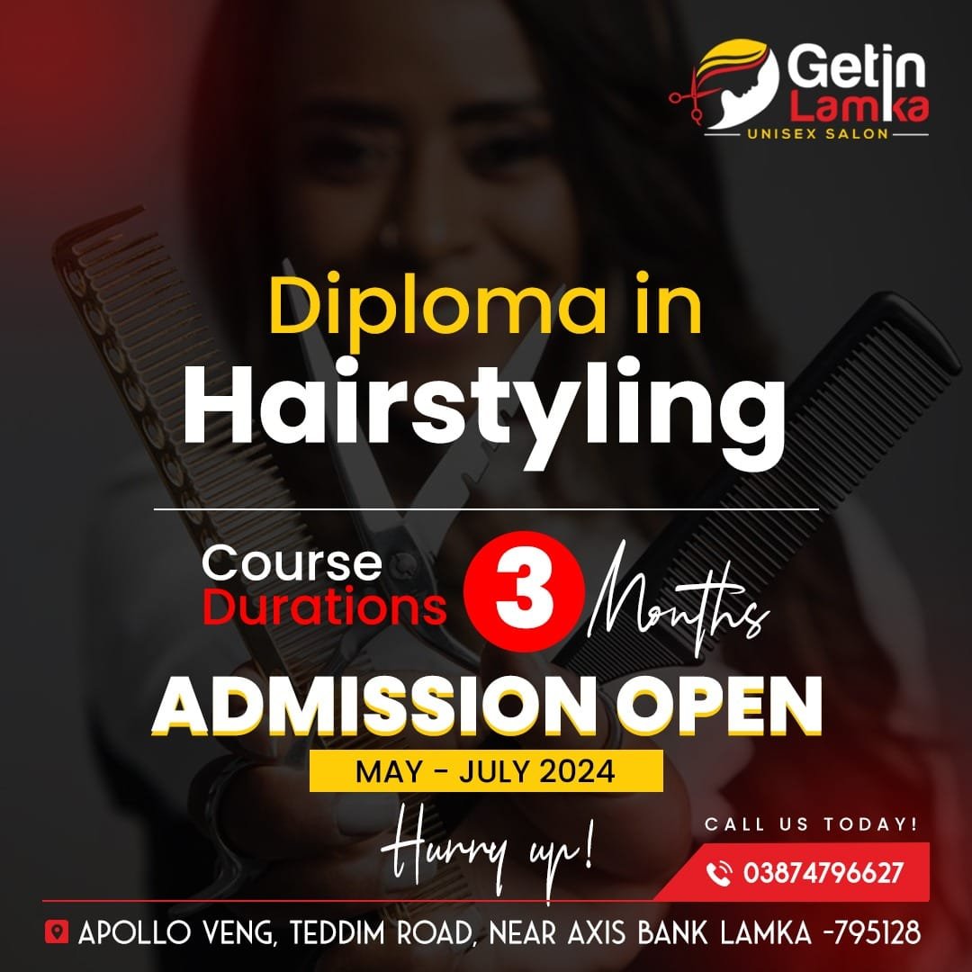 You are currently viewing Admission open | Hairstyling courses 3months